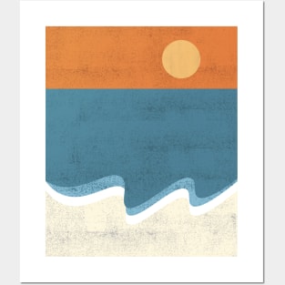 Sun sea sand Posters and Art